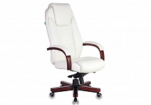 Фото Кресло руководителя T-9923WALNUT мультиблок, до 200 кг, кожа/орех