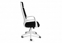 Фото Кресло компьютерное IQ WHITE | АЙКЬЮ, белый пластик, топ-ган, ткань