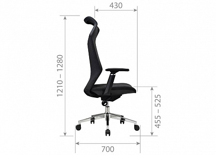 Фото Кресло компьютерное CHAIRMAN CH583 SL, синхромеханизм, sipro, 3D подлокотники, ткань 5
