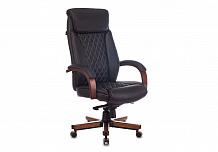 Фото Кресло руководителя T-9924WALNUT мультиблок, до 200 кг, кожа/орех