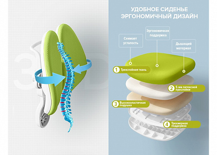 Фото: Кресло детское Everprof Kids 101 | Эверпроф Кидс 101, пиастра, 2D подлокотники, съемный чехол 19