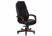 Фото Кресло руководителя T-9923WALNUT мультиблок, до 200 кг, кожа/орех