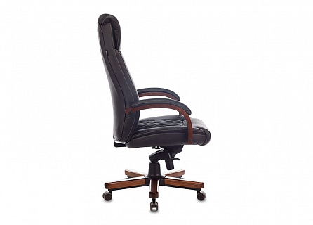 Фото Кресло руководителя T-9924WALNUT мультиблок, до 200 кг, кожа/орех 3