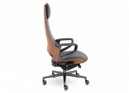 Фото Кресло руководителя EPIK А-001-GB синхромеханизм, кожа 15